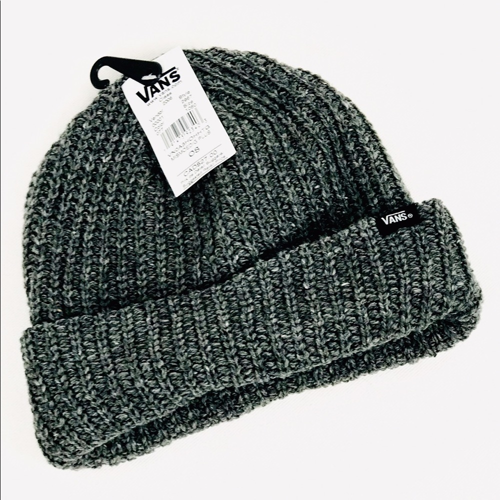 1 Left 5⭐️ Vans Grey Frost Mismoedig Slouch Beanie - Picture 3 of 8